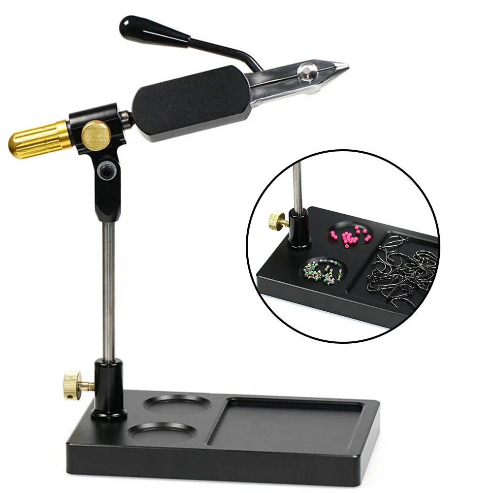 Functional Fly Tying Vise 360-degrees 19*18*12cm Black Fly Tying Tool Hook Lures Metal Rotation Fly Fishing Flies
Functional Fly Tying Vise 360-degrees 19*18*12cm Black Fly Tying Tool Hook Lures Metal Rotation Fly Fishing Flies