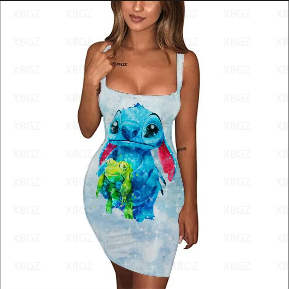 Women's Dress Fashion Summer Disney Stitch Dresses 2022 Print Cartoon Top Sleeveless Tight Sling Sexy Slim Fit Clothing 5XL
Women's Dress Fashion Summer Disney Stitch Dresses 2022 Print Cartoon Top Sleeveless Tight Sling Sexy Slim Fit Clothing 5XL