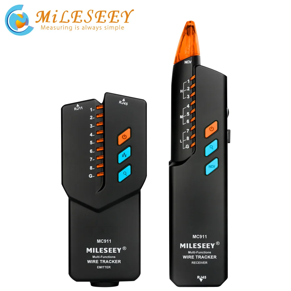 Тестер сетевого кабеля Mileseey MC911, прибор для отслеживания телефонных и компьютерных кабелей, с защитой от помех, с тонером Ethernet, LAN
Тестер сетевого кабеля Mileseey MC911, прибор для отслеживания телефонных и компьютерных кабелей, с защитой от помех, с тонером Ethernet, LAN