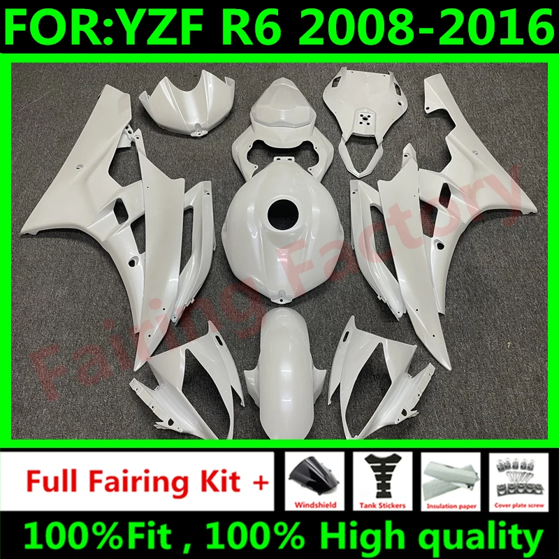 Motorcycle full Fairing Kit fit For YZF R6 YFZ-R6 2008 2009 2010 2011 2012 2013 2014 2015 2016 Bodywork Fairings kits set white
Motorcycle full Fairing Kit fit For YZF R6 YFZ-R6 2008 2009 2010 2011 2012 2013 2014 2015 2016 Bodywork Fairings kits set white