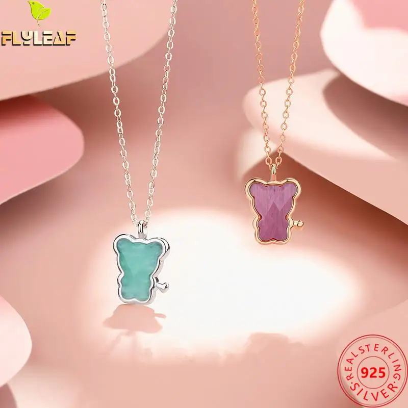 Real 925 Sterling Silver Rose Quartz Confess Love Bear Pendant Necklace For Women Original Design Teenage Girl Romantic Jewelry
Real 925 Sterling Silver Rose Quartz Confess Love Bear Pendant Necklace For Women Original Design Teenage Girl Romantic Jewelry