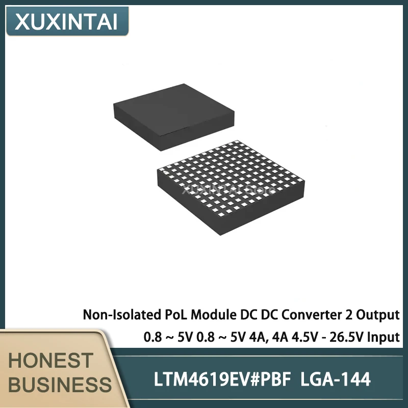 5Pcs/Lot LTM4619EV#PBF LTM4619EV Non-Isolated PoL Module DC DC Converter 2 Output 0.8 ~ 5V 0.8 ~ 5V 4A, 4A 4.5V - 26.5V Input
5Pcs/Lot LTM4619EV#PBF LTM4619EV Non-Isolated PoL Module DC DC Converter 2 Output 0.8 ~ 5V 0.8 ~ 5V 4A, 4A 4.5V - 26.5V Input