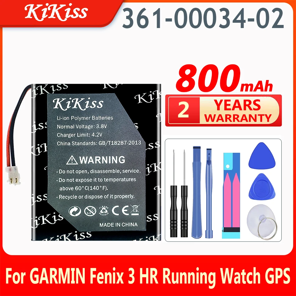 Аккумулятор KiKiss 800 мАч 361-00034-02 для Garmin Fenix 3, Fenix 3 HR, Φ Fenix3 GPS Sports Watch
Аккумулятор KiKiss 800 мАч 361-00034-02 для Garmin Fenix 3, Fenix 3 HR, Φ Fenix3 GPS Sports Watch