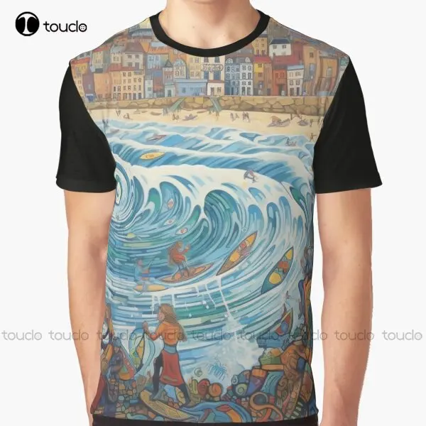 Surfs Up At Fistral Beach Graphic T-Shirt T Shirt Men Digital Printing Tee Shirts Christmas Gift New Popular Xxs-5Xl Streetwear
Surfs Up At Fistral Beach Graphic T-Shirt T Shirt Men Digital Printing Tee Shirts Christmas Gift New Popular Xxs-5Xl Streetwear