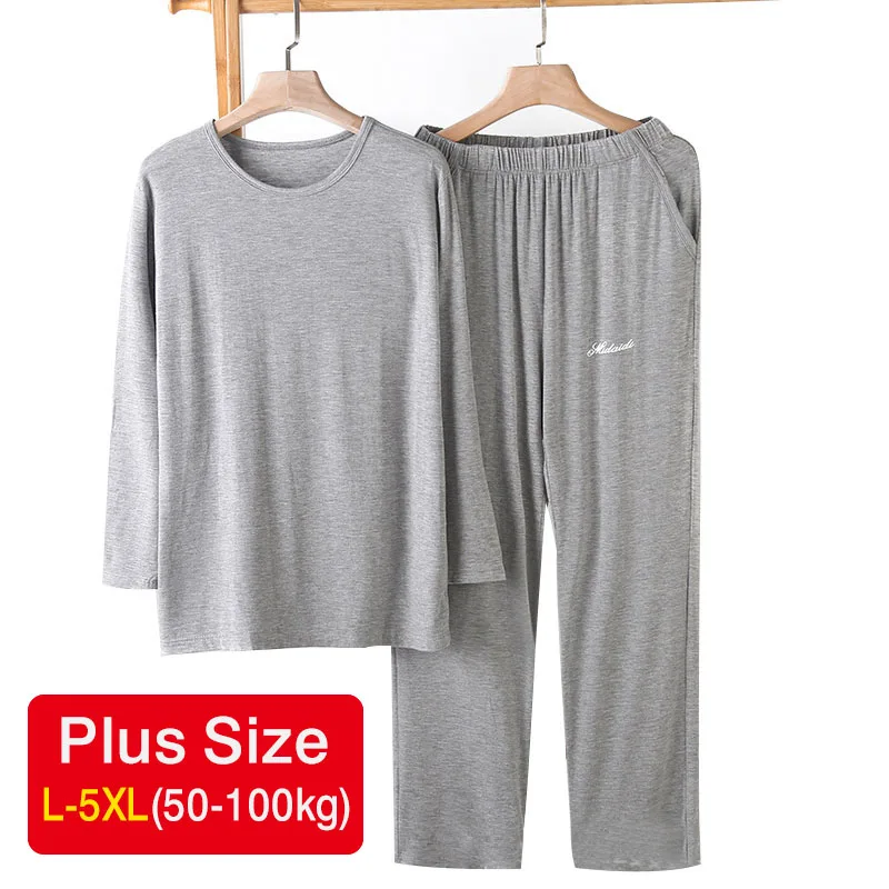 Пижама Мужская из модала размера плюс 5XL, Удобная тонкая одежда для сна, Свободная Повседневная Домашняя одежда, пижамные штаны с длинным ру...
Пижама Мужская из модала размера плюс 5XL, Удобная тонкая одежда для сна, Свободная Повседневная Домашняя одежда, пижамные штаны с длинным ру...