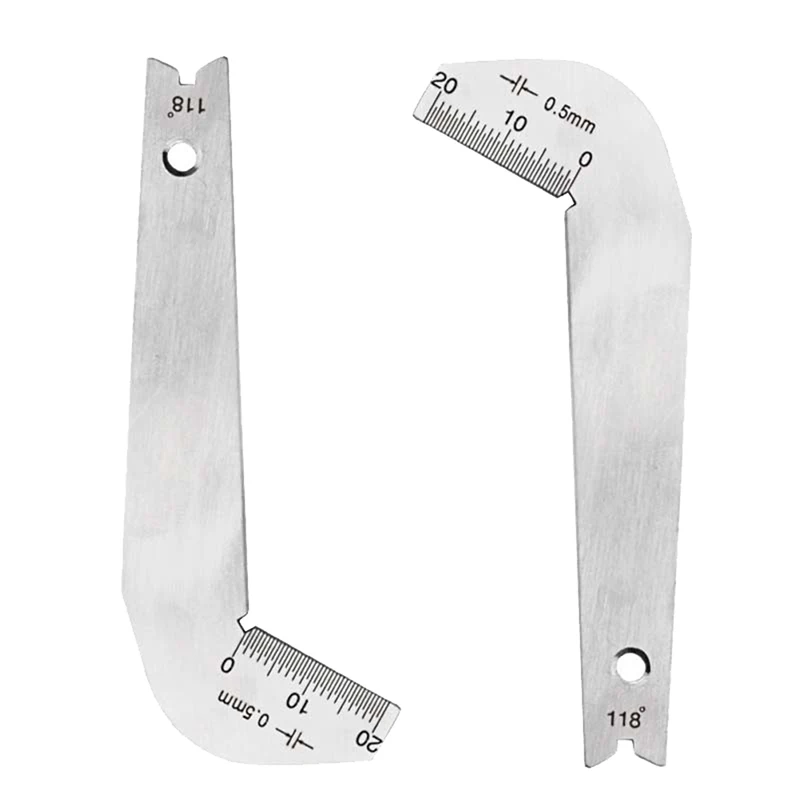 Stainless Steel Drill Template Gauge Weld Drill Bit Measurement Welding Inspection Tool Wear-resistant Template Gauge Tool New 
Stainless Steel Drill Template Gauge Weld Drill Bit Measurement Welding Inspection Tool Wear-resistant Template Gauge Tool New