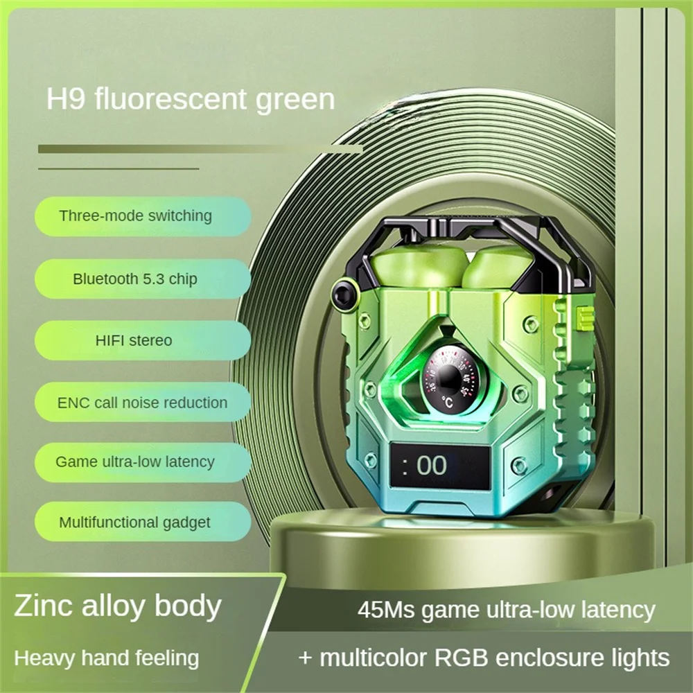 Creative Wireless Headset Mecha Wind Lighter H9 Electric Competition Wireless Headset Wireless In-ear Game No Delay Long Enduran
Creative Wireless Headset Mecha Wind Lighter H9 Electric Competition Wireless Headset Wireless In-ear Game No Delay Long Enduran