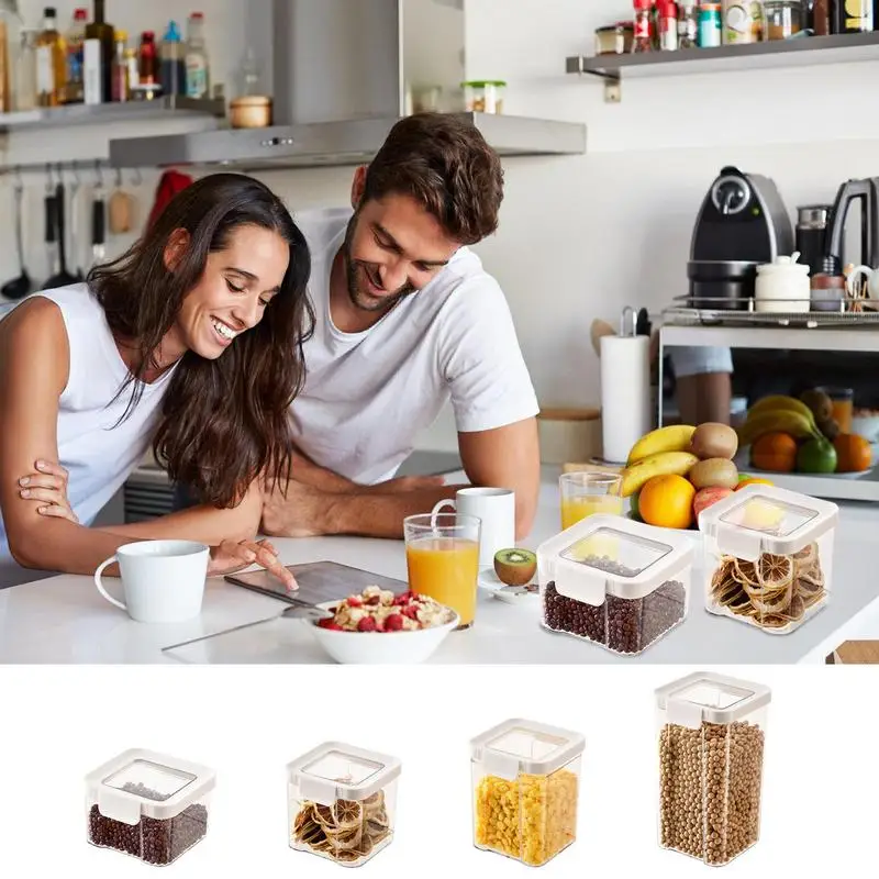 

Cereal Containers Storage Flour And Sugar Dispenser Airtight Food Storage Containers With Lids Kitchen And Pantry Organization