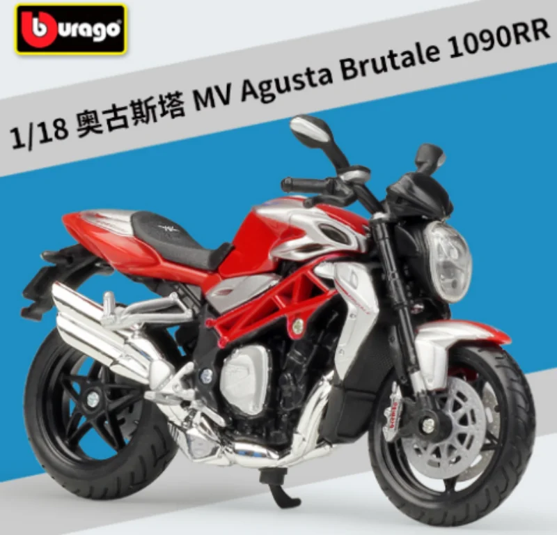 Модель автомобиля Bburago1:18 MV Agusta Brutale 1090RR, модель из сплава, мотоцикл, Металлический Игрушечный Автомобиль, детская игрушка, коллекция подарков
Модель автомобиля Bburago1:18 MV Agusta Brutale 1090RR, модель из сплава, мотоцикл, Металлический Игрушечный Автомобиль, детская игрушка, коллекция подарков