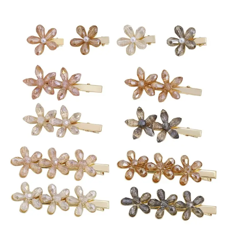 41XF 12 Style Korean Glitter Faux Crystal Flower Hairpin Ladies Side Bangs Jewelry De
41XF 12 Style Korean Glitter Faux Crystal Flower Hairpin Ladies Side Bangs Jewelry De