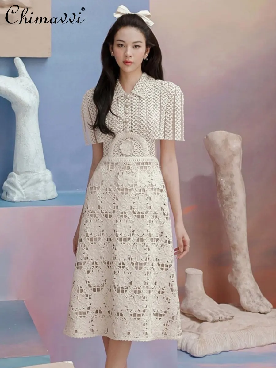 Summer Dress for Women 2023 New French Style Gentle Retro Socialite Mid-Length Dress Elegant High Waist Slim-fit Feminine Dress
Summer Dress for Women 2023 New French Style Gentle Retro Socialite Mid-Length Dress Elegant High Waist Slim-fit Feminine Dress
