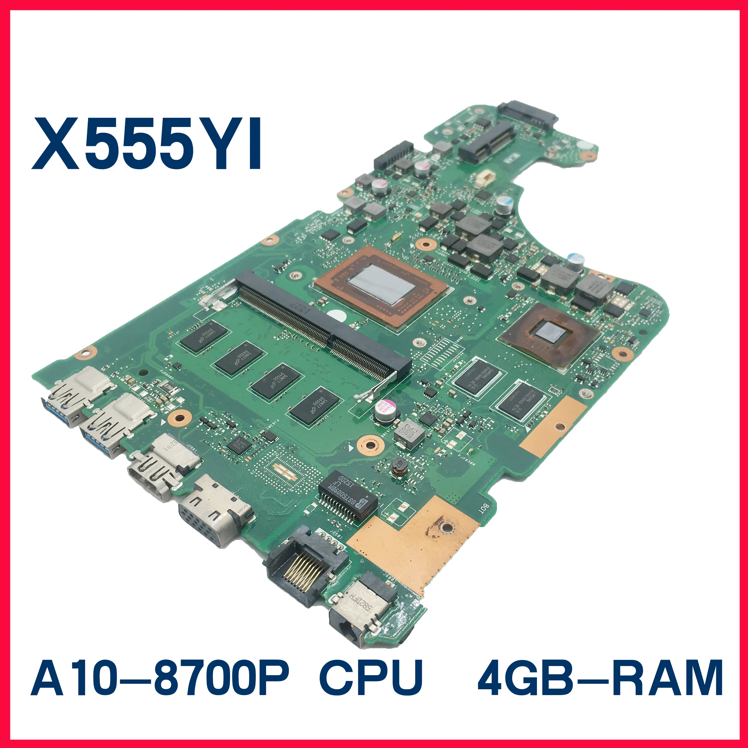 Материнская плата Dinzi X555DG с процессором A10-8700P, 4 Гб памяти, материнская плата для ноутбука Asus X555DG X555D X555YA X555YINotebook, 100% протестированная, ОК
Материнская плата Dinzi X555DG с процессором A10-8700P, 4 Гб памяти, материнская плата для ноутбука Asus X555DG X555D X555YA X555YINotebook, 100% протестированная, ОК