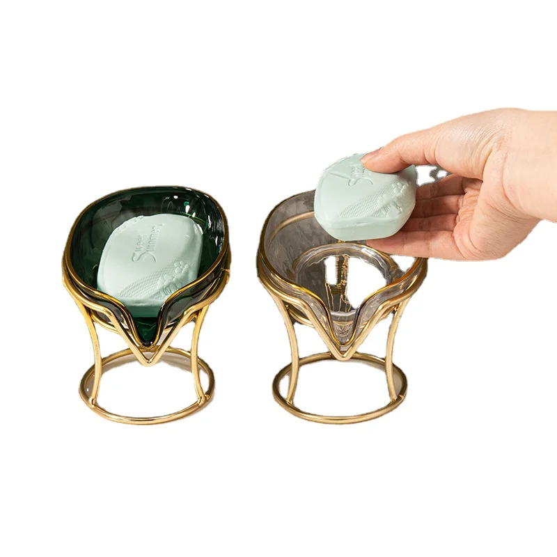Golden Luxury Metal Soap Dish With Drain Water Leaf Shaped Bathroom Shelf Dishes Drainer Holder Shaped Container
Golden Luxury Metal Soap Dish With Drain Water Leaf Shaped Bathroom Shelf Dishes Drainer Holder Shaped Container