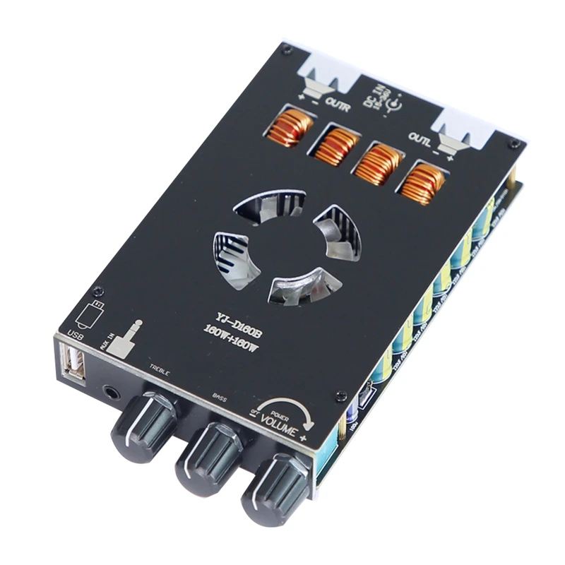 Двухканальный цифровой модуль усилителя мощности TDA7498E, Bluetooth, D160B, 160 Вт + 160 Вт, сабвуфер высокого и низкого тона 
Двухканальный цифровой модуль усилителя мощности TDA7498E, Bluetooth, D160B, 160 Вт + 160 Вт, сабвуфер высокого и низкого тона