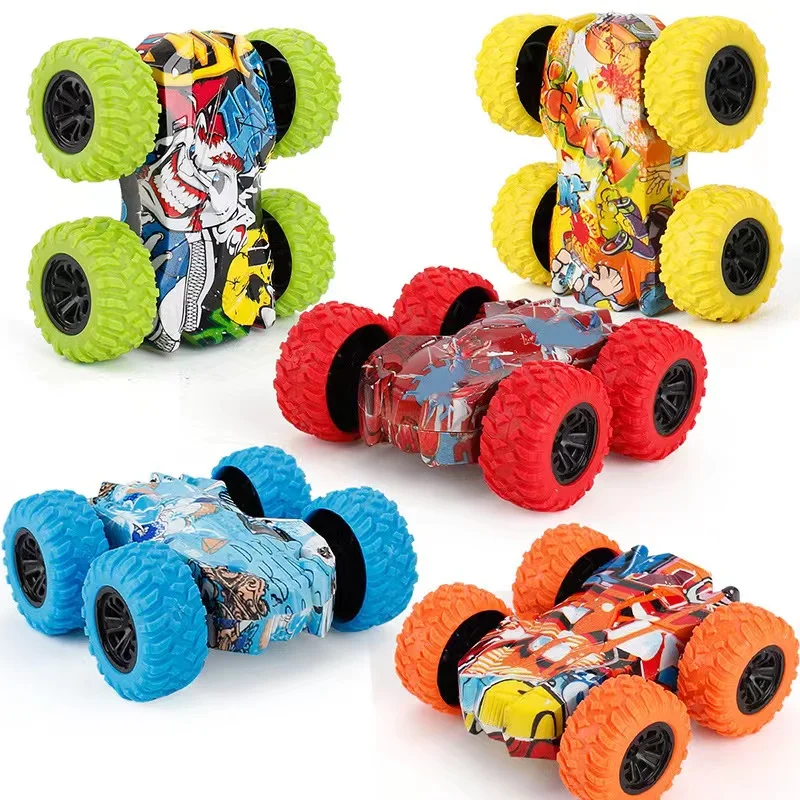 Kids Four-wheel Drive Toy Inertia Double-sided Graffiti Stunt Off-Road Vehicle Simulation Anti-fall Model Toys for Boys Gift
Kids Four-wheel Drive Toy Inertia Double-sided Graffiti Stunt Off-Road Vehicle Simulation Anti-fall Model Toys for Boys Gift