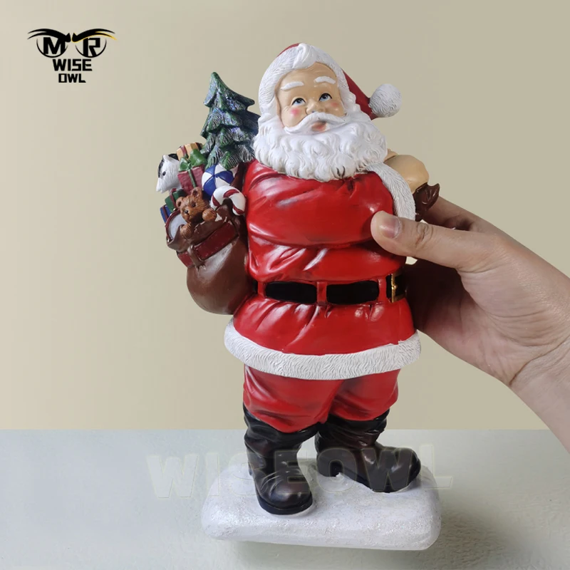 Back Wrapped Santa Statue Nordic Style Resin Craft Sculpture Home Room Office Decoration Accessories Exquisite New Year's Gift
Back Wrapped Santa Statue Nordic Style Resin Craft Sculpture Home Room Office Decoration Accessories Exquisite New Year's Gift