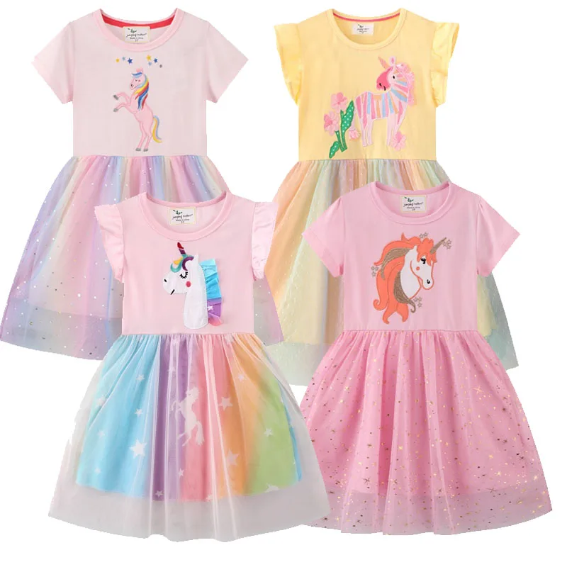 2022 Girls Dresses Unicorn Summer Style Lace Kids Clothes Princess Dress Toddler Cartoon Outfits Party Skirts Tutu 2-7T
2022 Girls Dresses Unicorn Summer Style Lace Kids Clothes Princess Dress Toddler Cartoon Outfits Party Skirts Tutu 2-7T