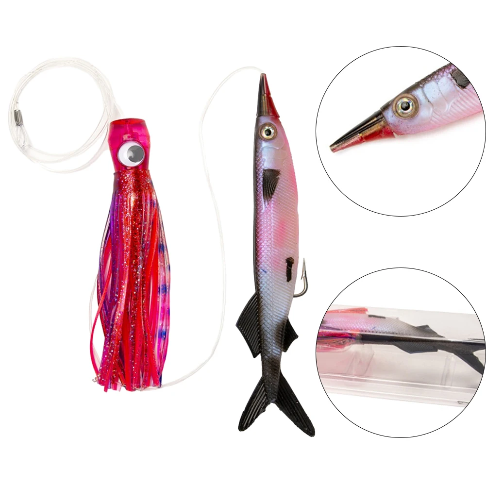 1 Set Fishing Bait Acrylic Octopus Head 3D Swaying Fish Eye 11inch Fish-shaped Soft Bait Combination Fishing Baits Accessories
1 Set Fishing Bait Acrylic Octopus Head 3D Swaying Fish Eye 11inch Fish-shaped Soft Bait Combination Fishing Baits Accessories