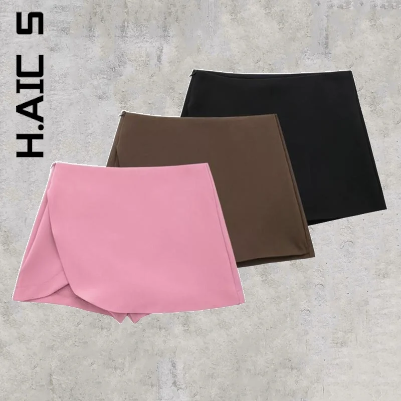 H.Aic S Women Fashion Pareo Style Shorts Skirts Vintage High Waist Side Y2k Shorts Zipper Green Color Female Skort Mujer
H.Aic S Women Fashion Pareo Style Shorts Skirts Vintage High Waist Side Y2k Shorts Zipper Green Color Female Skort Mujer