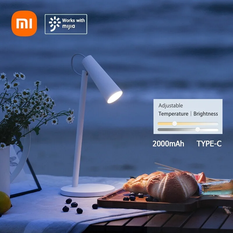 New Xiaomi Mijia LED Smart Rechargable Table Lamp Type-C Charging Desk Lamp 2000mAh Battery 3 Modes Dimming Work With Mihome APP
New Xiaomi Mijia LED Smart Rechargable Table Lamp Type-C Charging Desk Lamp 2000mAh Battery 3 Modes Dimming Work With Mihome APP