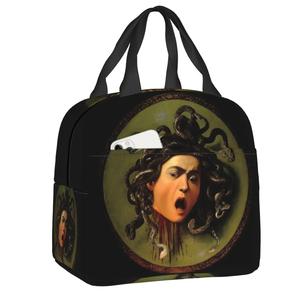 Изолированная сумка для обеда Medusa's Head By Caravaggio для женщин, Греческий миф, Medusa Head Cooler, Термосумка для обеда, офиса, пикника, путешествий
Изолированная сумка для обеда Medusa's Head By Caravaggio для женщин, Греческий миф, Medusa Head Cooler, Термосумка для обеда, офиса, пикника, путешествий