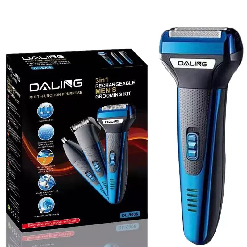 3in1 Multi-function rechargeable hair shaver for men beard electric shaver nose groomer hair electric razor shaving machine
3in1 Multi-function rechargeable hair shaver for men beard electric shaver nose groomer hair electric razor shaving machine