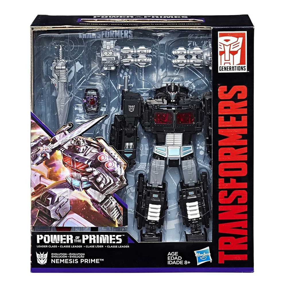 

[In-stock] Original Hasbro Transformers Power of the Primes Nemesis Prime Leader Class Anime Action Figure Collectible Model Toy
