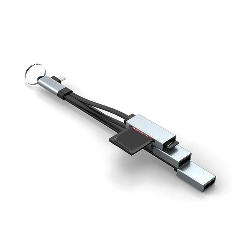 USB C HUB Card Reader Type-C To USB 3.0 2.0 Hub SD Micro-SD TF Card Reader OTG Adapter Cable For Mobile Phone Ipad
USB C HUB Card Reader Type-C To USB 3.0 2.0 Hub SD Micro-SD TF Card Reader OTG Adapter Cable For Mobile Phone Ipad