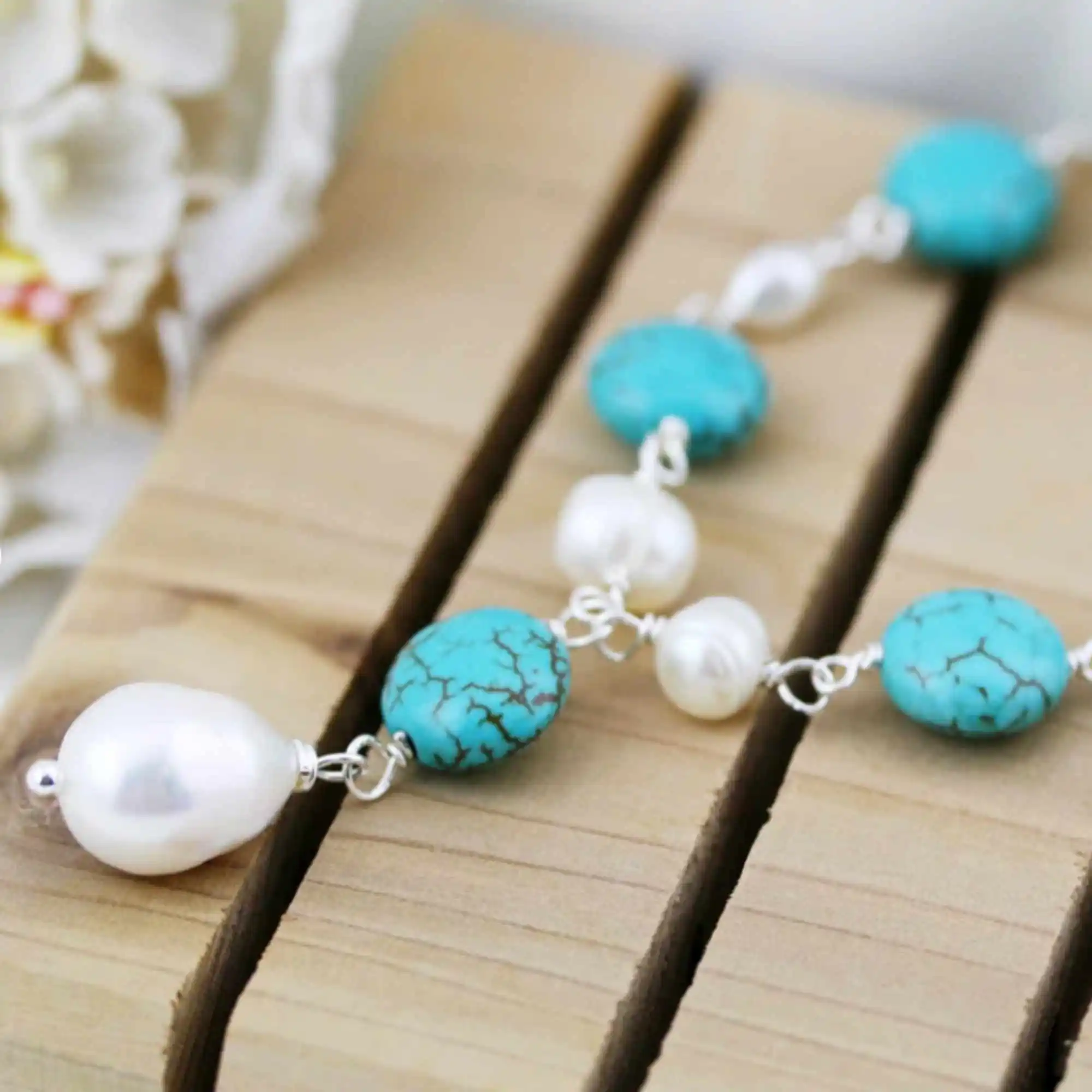 Natural fresh water baroque Pearl turqurenite silver necklace Energy Spirituality National Style Pray Lucky spread Meditation
Natural fresh water baroque Pearl turqurenite silver necklace Energy Spirituality National Style Pray Lucky spread Meditation