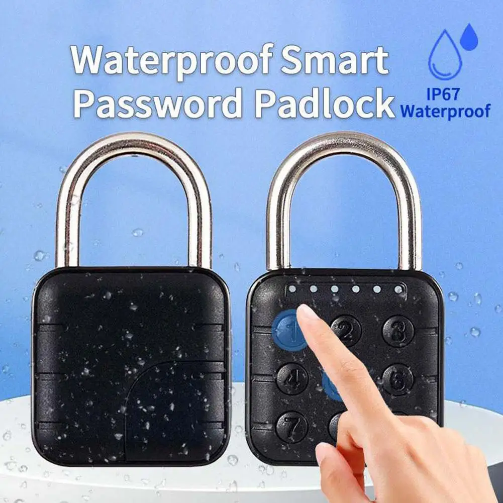 Keyless Fingerprint Lock Smart Padlock Quick Unlock Anti Theft Waterproof Door Lock Battery-powered Portable Padlock For Ca R1H9
Keyless Fingerprint Lock Smart Padlock Quick Unlock Anti Theft Waterproof Door Lock Battery-powered Portable Padlock For Ca R1H9