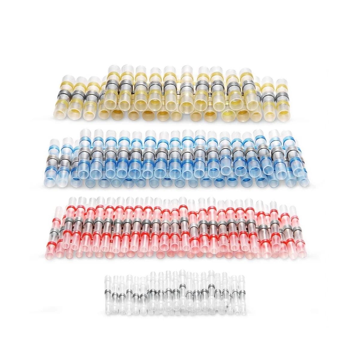 600 Pieces Heat-Shrinkable Intermediate Connection Terminal Solder Ring Terminal Combination Seal Splice Wire Terminals
600 Pieces Heat-Shrinkable Intermediate Connection Terminal Solder Ring Terminal Combination Seal Splice Wire Terminals
