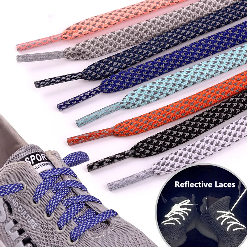 3M Flat Reflective Shoelaces for Sneakers Glow at Night Be Applicable AF1/AJ Sport Running Luminous Shoe laces Shoestring 1 Pair
3M Flat Reflective Shoelaces for Sneakers Glow at Night Be Applicable AF1/AJ Sport Running Luminous Shoe laces Shoestring 1 Pair