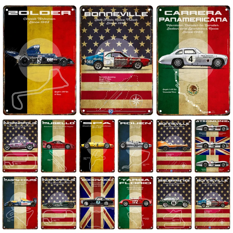 Vintage Sports Car Racing Metal Decorative Panel Classic Car Logo Plaque Tin Painter Residence Garage Club Wall Art Decor Mural
Vintage Sports Car Racing Metal Decorative Panel Classic Car Logo Plaque Tin Painter Residence Garage Club Wall Art Decor Mural