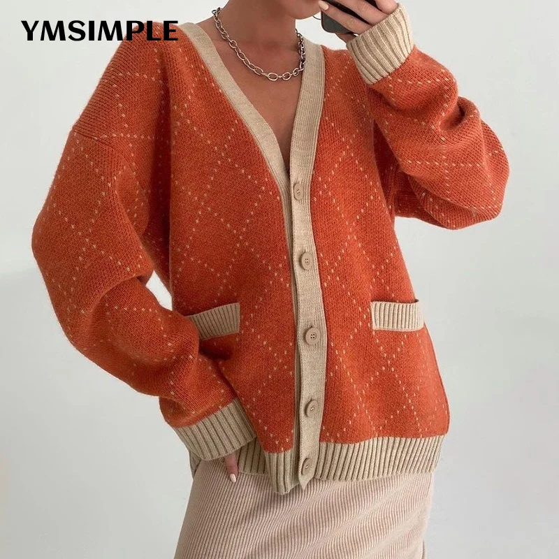 Autumn Winter Vintage Women Long Sleeve Knitwear Casual Female Streetwear Long Sleeve Knitted Sweater Cardigan Coats Loose Tops
Autumn Winter Vintage Women Long Sleeve Knitwear Casual Female Streetwear Long Sleeve Knitted Sweater Cardigan Coats Loose Tops
