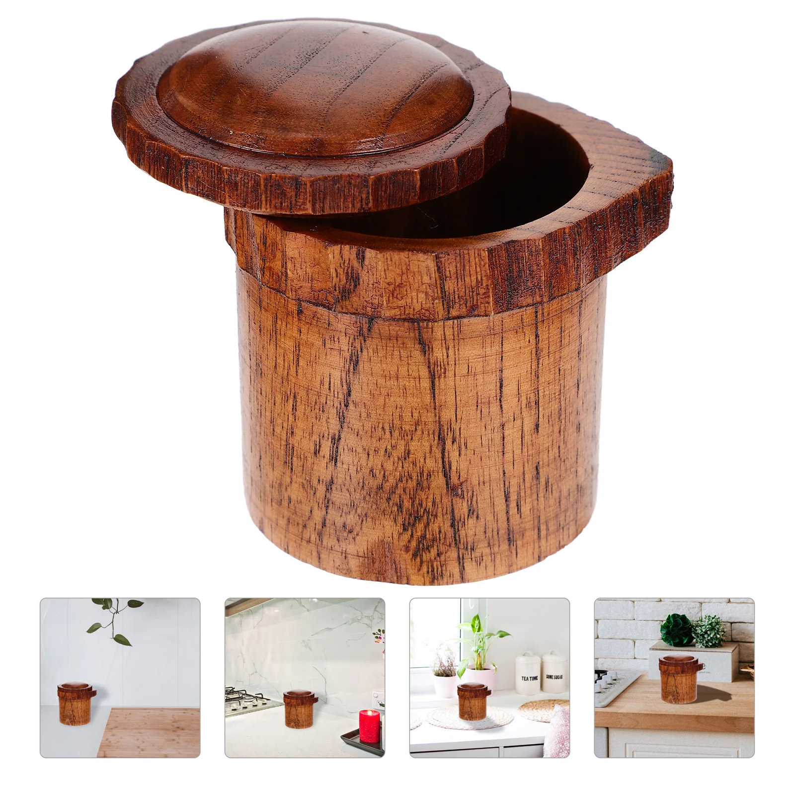 Wood Seasoning Cellar Salt Dispenser Sugar Condiment Box Container Jar Bottle Cocina Para Saleros Bowl Soy Sauce Pot Pepper
Wood Seasoning Cellar Salt Dispenser Sugar Condiment Box Container Jar Bottle Cocina Para Saleros Bowl Soy Sauce Pot Pepper
