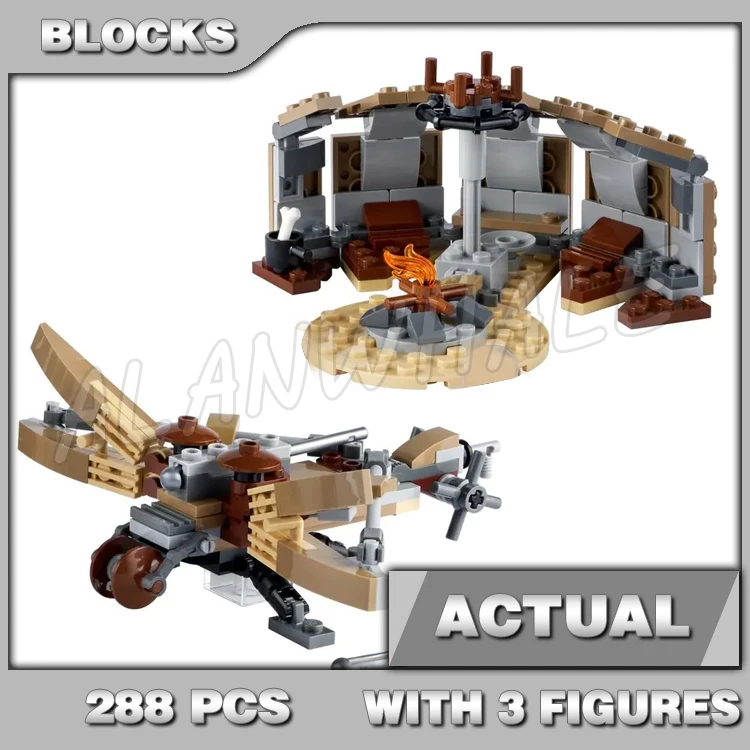 288pcs Star Trouble on Tatooine Tusken Raider Speeder Bike Desert Missions 60069 Building Blocks Sets Compatible With Model
288pcs Star Trouble on Tatooine Tusken Raider Speeder Bike Desert Missions 60069 Building Blocks Sets Compatible With Model