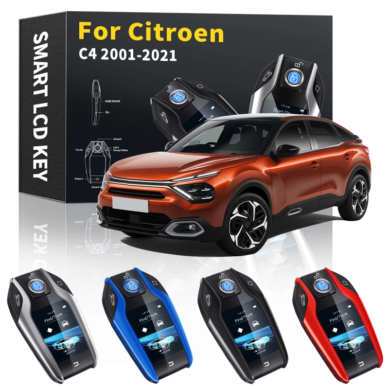 New auto accessories Universal Modified Car Smart LCD Key For Citroen C4 2001-2021 Remote Smart key Keychain Key Case
New auto accessories Universal Modified Car Smart LCD Key For Citroen C4 2001-2021 Remote Smart key Keychain Key Case