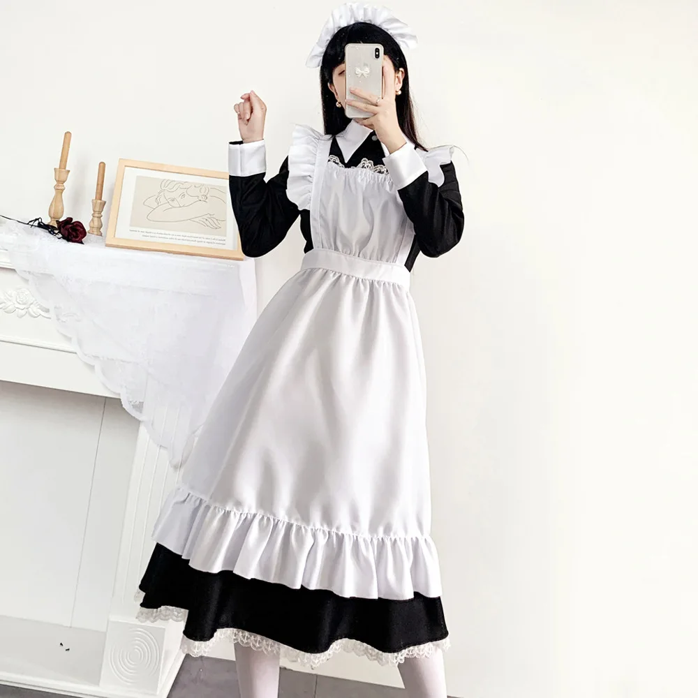 Women Cute Maid Dress Maid Outfit Apron Dress Cross Dressing Housekeeper Dress Japanese Uniforms Halloween Cosplay Costume
Women Cute Maid Dress Maid Outfit Apron Dress Cross Dressing Housekeeper Dress Japanese Uniforms Halloween Cosplay Costume