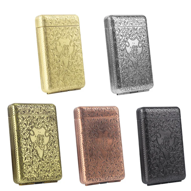 Retro Metal Hand-carved Cigarette Case for 14 Cigarettes Peaky Blinders Flick Box Holder Portable Smoking Tools New Color
Retro Metal Hand-carved Cigarette Case for 14 Cigarettes Peaky Blinders Flick Box Holder Portable Smoking Tools New Color