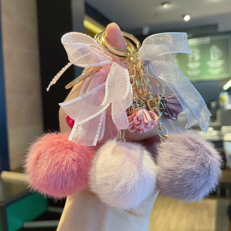 New Cute Butterfly Hair Ball Keychain Ladies Bag Pendant Car Accessories Couple Creative Small Gift Keyring Jewelry Wholesale
New Cute Butterfly Hair Ball Keychain Ladies Bag Pendant Car Accessories Couple Creative Small Gift Keyring Jewelry Wholesale
