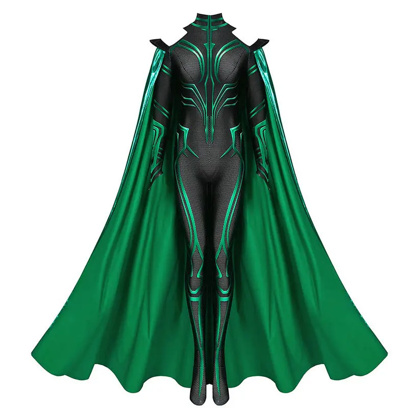 Thor:Ragnarok Hela Cosplay Costumes Goddess Of Death Bodysuits And Capes Halloween Grim Reaper Jumpsuit Adult and Child Sizes
Thor:Ragnarok Hela Cosplay Costumes Goddess Of Death Bodysuits And Capes Halloween Grim Reaper Jumpsuit Adult and Child Sizes