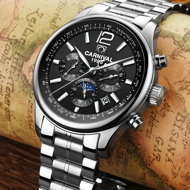 Sapphire Mens Watches Luxury high quality Multifunction Automatic Mechanical Watch Men Steel Waterproof Sport Clock
Sapphire Mens Watches Luxury high quality Multifunction Automatic Mechanical Watch Men Steel Waterproof Sport Clock
