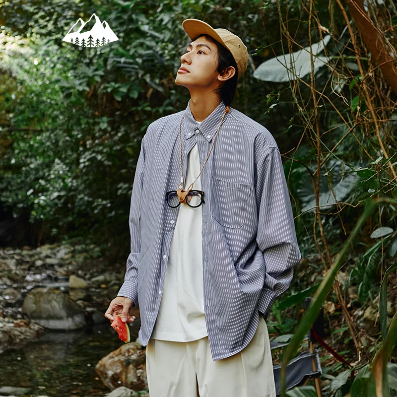 INFLATION Urban Style Striped Shirt Men Harajuku Long Sleeve Shirts 2022 Spring Casual Loose Front Pocket Buttons Up Shirts Male
INFLATION Urban Style Striped Shirt Men Harajuku Long Sleeve Shirts 2022 Spring Casual Loose Front Pocket Buttons Up Shirts Male