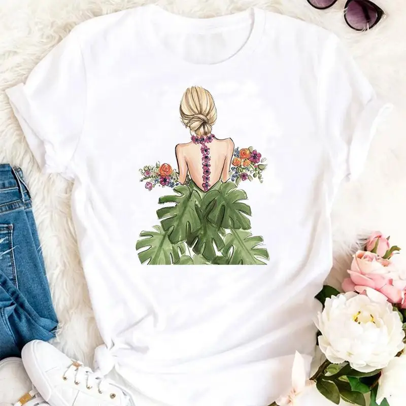 Women Summer Flower Beach Style Trend Ladies 90s Cartoon Trend Tshirts Fashion Graphic T Top Lady Print Travel Tee T-Shirt
Women Summer Flower Beach Style Trend Ladies 90s Cartoon Trend Tshirts Fashion Graphic T Top Lady Print Travel Tee T-Shirt