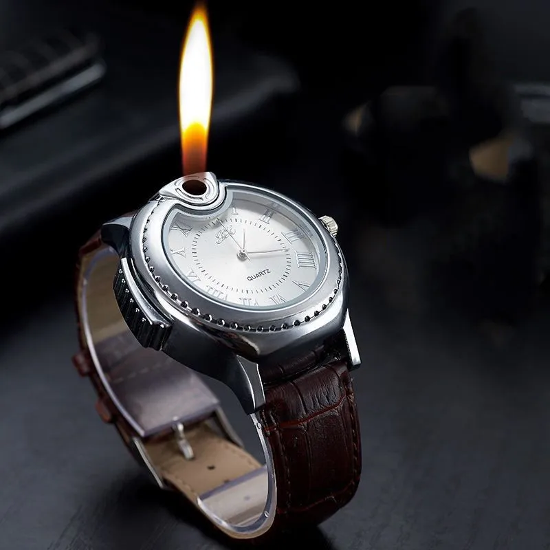 2022 Creative Watch Inflatable Lighter Metal Personality Gas Electronic Open Flame Lighter Watch Lighter Watch Fashion Watch Men
2022 Creative Watch Inflatable Lighter Metal Personality Gas Electronic Open Flame Lighter Watch Lighter Watch Fashion Watch Men