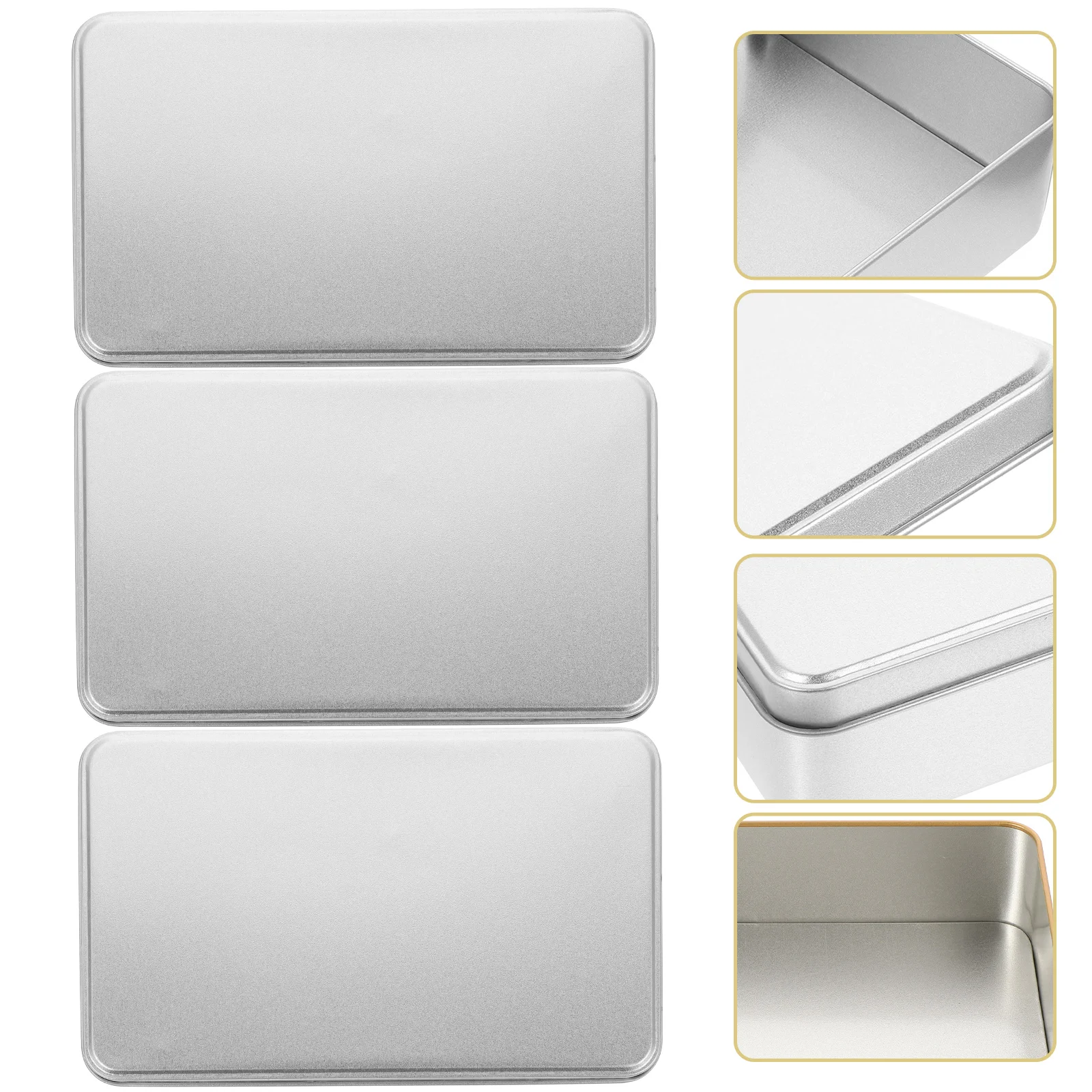 3 Pcs Large Tinplate Box Containers Bulk Jars Small Case Gift Packing Candy Lids Tins
3 Pcs Large Tinplate Box Containers Bulk Jars Small Case Gift Packing Candy Lids Tins