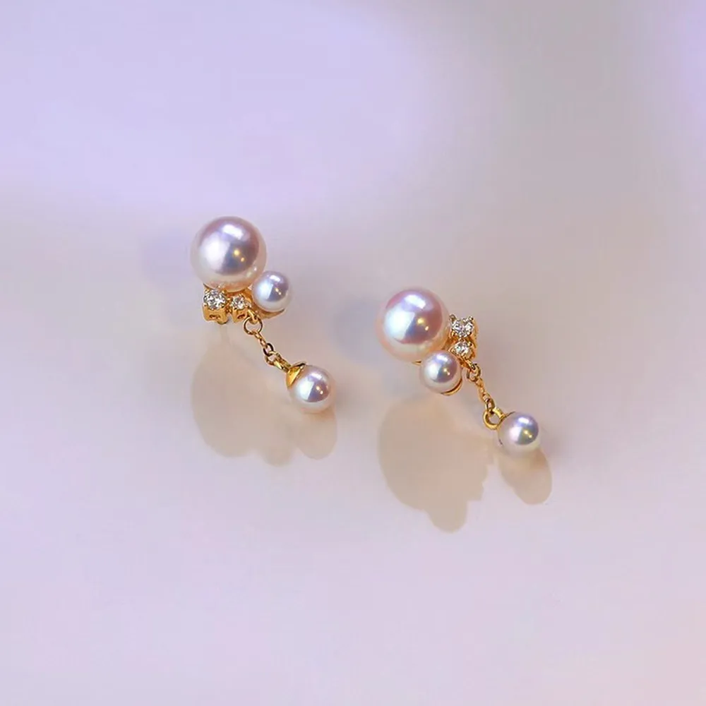 DIY pearl earring accessories S925 sterling silver jewelry multi bead tassel ear clip female empty holder Fit 3-7mm beads
DIY pearl earring accessories S925 sterling silver jewelry multi bead tassel ear clip female empty holder Fit 3-7mm beads