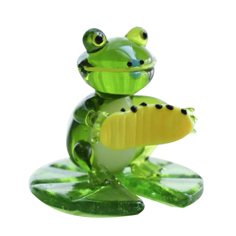 Hand Blown Art Glass Frog Figurines Animals Collection Dollhouse Miniature Garden Home Decoration Table Ornament
Hand Blown Art Glass Frog Figurines Animals Collection Dollhouse Miniature Garden Home Decoration Table Ornament