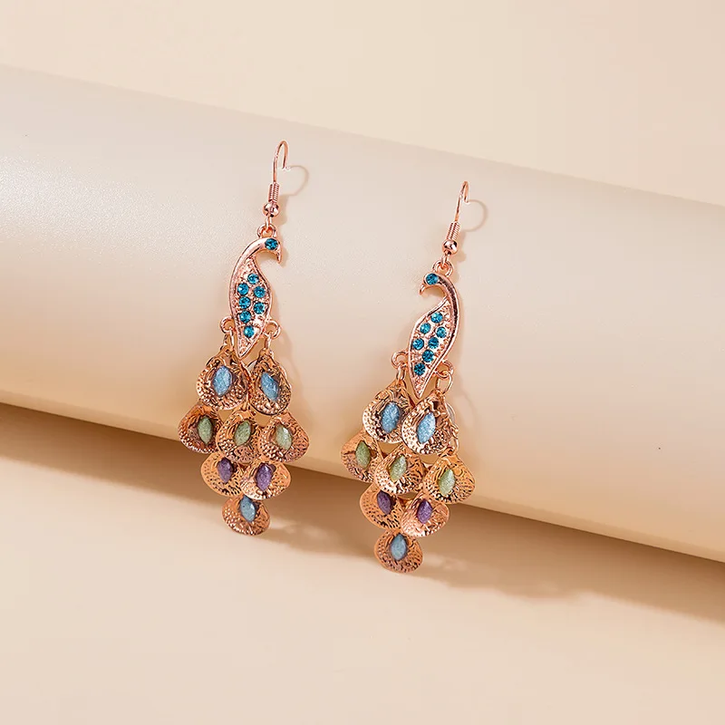 tassel earrings Long fashion retro big peacock earrings retro ethnic style fan-shaped earrings multi-layer crystal earrings
tassel earrings Long fashion retro big peacock earrings retro ethnic style fan-shaped earrings multi-layer crystal earrings