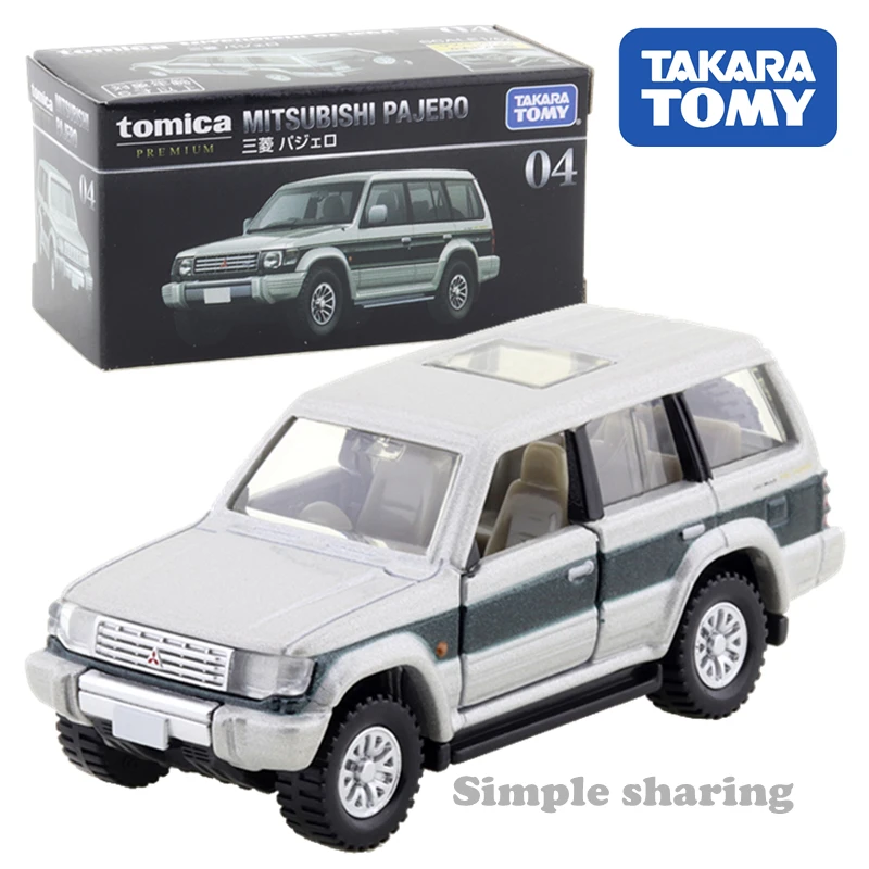 Takara Tomy Tomica Premium 04 Mitsubishi Pajero 1/62 Автомобильная модель из металлического сплава
Takara Tomy Tomica Premium 04 Mitsubishi Pajero 1/62 Автомобильная модель из металлического сплава
